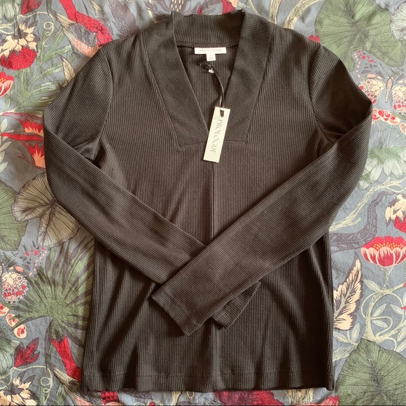 Black V-neck Sweater - Picture 4 of 5